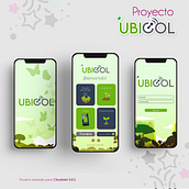 UBICOL. Projekt z dziedziny UX / UI, Projektowanie aplikacji, Projektowanie logot, pów, Br, ing i ident i fikacja wizualna użytkownika linda_acrod - 10.05.2023