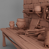 My project for course: Cartoon-Style Still Life Modeling with Maya. 3D, 3D Modeling, and 3D Design project by Alaia Valerio - 05.09.2023