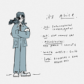 My project for course: Drawing Appealing Characters with Personality. Un proyecto de Diseño de personajes, Bocetado, Dibujo, Dibujo artístico, Stor, telling, Stor, board y Narrativa de Amber - 10.05.2023