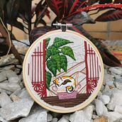 My project for course: Introduction to Botanical Embroidery. Un progetto di Ricamo e Textile Design di manuela_mod95 - 11.05.2023