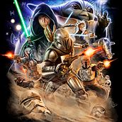 The Mandalorian - diseño remera. Traditional illustration project by Mariano Mattos - 05.12.2023