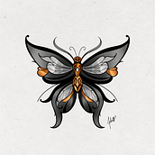 My project for course: Artistic Tattoo Design with Golden Effects in Procreate. Un progetto di Illustrazione tradizionale, Illustrazione digitale e Design di tatuaggi di jmellopacheco - 12.05.2023