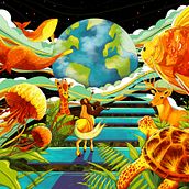 Home’s Future rests in Humanity’s hand . Ilustrație tradițională și Desen artistic de Cherch Gallang - 04.23.2023