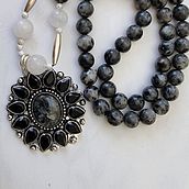 Collier larvikite et jade quartzite Ein Projekt aus dem Bereich H und werk von Christine Guibert - 08.05.2023