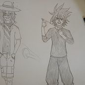 Mi proyecto del curso: Dibujo anatómico para principiantes es la crrecion de personajes de mi propia creacion usando lo aprendido en las clases.. Un proyecto de Bellas Artes, Bocetado, Dibujo a lápiz, Dibujo, Dibujo realista y Dibujo anatómico de Victor Ernesto Inciso Mayoria - 12.05.2023