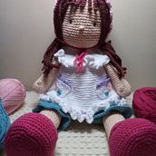 Mi proyecto del curso: Elaboración de muñecas amigurumi románticas. Arts, Crafts, To, Design, Fiber Arts, Crochet, Textile Design, and Amigurumi project by irda - 05.09.2023