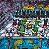 My project for course: Let's play chess without king!. Traditional illustration, Painting, Creativit, Pencil Drawing, and Drawing project by bibi_biscotti - 05.12.2023