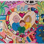 Mi proyecto del curso: Ilustración manual con capas, colores y formas. Traditional illustration, Painting, Sketching, Creativit, Acr, and lic Painting project by Johanna Bergström - 05.12.2023
