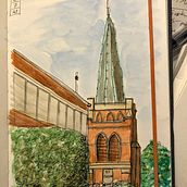 Pre-course sketch. Sketching, and Sketchbook project by linda_578090 - 05.13.2023