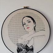 Mi proyecto del curso: Creación de retratos bordados. Un progetto di Ricamo e Textile Design di Jessica Chaparro - 13.05.2023