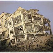 Catástrofes. Projekt z dziedziny Trad, c, jna ilustracja,  R i sunek użytkownika Gotzon Ugarte Goienetxea - 02.02.2021