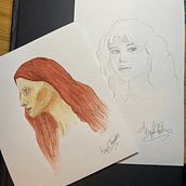 Mon projet du cours : Carnet de portraits : explorez le visage humain. Sketching, Drawing, Portrait Drawing, Artistic Drawing, and Sketchbook project by Marjolaine Fuentes - 05.13.2023