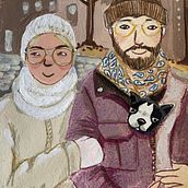 tom et johanne. Traditional illustration project by Johanne Weilbrenner - 05.12.2023