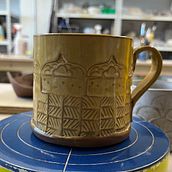 My project for course: Stamp Making for Textured Pottery. Arts, Crafts, Fine Arts, Decoration, and DIY project by yarnpants - 05.14.2023