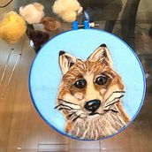 Meu projeto do curso: Needle felting: crie retratos com lã. Een project van Craft, Textiel, Naturalistische illustratie, Naaldvilten y Textielontwerp van Estela Pinheiro - 15.05.2023