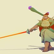 My project for course: Fantasy Character Design in Procreate. Traditional illustration, Character Design, Digital Illustration, Digital Drawing, and Digital Painting project by Antonin HABLET - 05.15.2023
