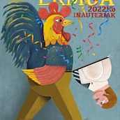 Ilustración para el cartel del carnaval de Ermua. Un proyecto de Ilustración tradicional, Diseño de carteles, Ilustración digital e Ilustración editorial de Raquel Feria Legrand - 01.03.2022