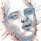 My project for course: Experimental Portraiture with Ink, Tea and Alcohol. Fine Arts, Painting, Drawing & Ink Illustration project by Elena Amann - 05.15.2023