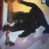 El bosque De Los Gatos. Traditional illustration, Creating with Kids, and Digital Illustration project by Michelle Bracho - 05.15.2023