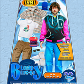 Edición 1991, "Blondy Blue- Boy ". Design, Fashion Design, Graphic Design, To, Design, Logo Design, Digital Product Design, and Art Direction project by Ivan Margusino Campo - 05.16.2023