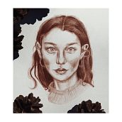 Portret jedną kredką. Colored Pencil Drawing project by Weronika Anna Połtyn - 04.25.2023