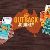 The Outback Journey. Advertising, Digital Marketing, Instagram, Instagram Marketing, Social Media, and Traditional illustration project by Marcio Villlar - 05.17.2023