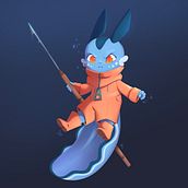 My project for course: Fantasy Character Design in Procreate Ein Projekt aus dem Bereich Traditionelle Illustration, Design von Figuren, Digitale Illustration, Digitale Zeichnung und Digitale Malerei von Nicole - 17.05.2023