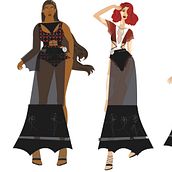 Muscatura. Design, Traditional illustration, and Costume Design project by Valeria Corzo Cruz - 05.17.2023