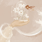 Fairy world. Traditional illustration project by Matea Lehpamer - 04.17.2023