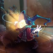 My project for course: Fantasy Character Design in Procreate. Projekt z dziedziny Trad, c, jna ilustracja, Projektowanie postaci, Ilustracja c, frowa, R, sunek c, frow, Malarstwo c i frowe użytkownika Eric Streed - 16.05.2023