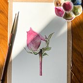 Acuarela. Fine Arts, Painting, and Watercolor Painting project by Lau Roxan - 05.19.2023