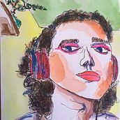 Portfolio ‘tinta y acuarela’. Traditional illustration project by gabirona499 - 05.20.2023