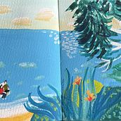 a copy of Maru Godàs painting. Traditional illustration, Fine Arts, and Painting project by Johanne Weilbrenner - 05.20.2023