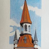 Mi proyecto del curso: Dibujo arquitectónico con realismo, riqueza y detalle. Architecture, Sketching, Drawing, Realistic Drawing, and Architectural Illustration project by clapacegu - 05.20.2023