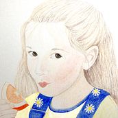 Projects for vibrant portrait drawing with colored pencil. Traditional illustration project by Marianne Larson - 05.20.2023