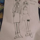Las hijas de William Afton crecieron! Y se llaman Violet y Mary Elizabeth ♥️😍👭. Traditional illustration, Drawing, and Pencil Drawing project by Sabrina Lolo - 05.18.2023