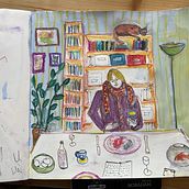 Mein Abschlussprojekt für den Kurs: Das Skizzenbuch als Erkundungsreise: Finde deinen Zeichenstil. Een project van Traditionele illustratie,  Schetsen,  Creativiteit,  Tekening, Aquarelschilderen, Sketchbook y Schilderen met gouache van Val - 21.05.2023