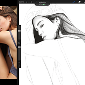 Mi proyecto del curso: Retrato ilustrado con Procreate. Traditional illustration, Vector Illustration, Digital Illustration, and Portrait Drawing project by Dayana Paola Gamez Ayerdis - 05.21.2023
