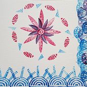 My project for course: Sketchbooking with Handmade Stamps. Un proyecto de Ilustración tradicional, Pattern Design, Estampación, Sketchbook y Grabado de gizem aldanmaz - 20.05.2023