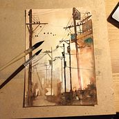 Mon projet du cours : Peinture expressive à l'aquarelle : illustrations captivantes. Un progetto di Belle arti, Pittura e Pittura ad acquerello di Fabien - 21.05.2023