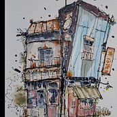 Il mio progetto del corso: Disegno architettonico espressivo con pennarelli colorati. Sketching, Drawing, Architectural Illustration, Sketchbook & Ink Illustration project by Francesco Di Biagio - 05.03.2023