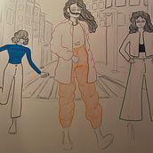 Mon projet du cours : Principes fondamentaux pour dessiner des personnes à partir de l'imagination. Traditional illustration, Fine Arts, Sketching, Pencil Drawing, Drawing, Artistic Drawing, and Figure Drawing project by louanepruvot64 - 05.18.2023