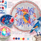 Silk Road home decor project . Design, Traditional illustration, Interior Design, and Pattern Design project by Jenny Edden - 05.17.2023