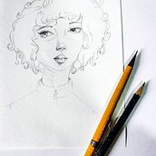 Meu projeto do curso: Caderno de retratos: explore o rosto humano Ein Projekt aus dem Bereich Skizzenentwurf, Zeichnung, Porträtzeichnung, Artistische Zeichnung und Sketchbook von Amanda Toledo - 21.05.2023