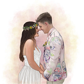 Commissioned Portrait Illustration. Traditional illustration, and Design project by zoe shackleton - 05.22.2023