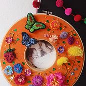 Mi proyecto del curso: Bordado en doble bastidor con puntadas en relieve Ein Projekt aus dem Bereich Stickerei und Textildesign von Lupita Gálvez - 22.05.2023