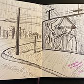 Una esquina de Windwood... Fine Arts, Sketching, Creativit, Drawing, and Sketchbook project by Jose Luis Ordoñez - 05.23.2023