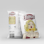 Bolsa de Fritos Vintage . Un progetto di Design, Illustrazione tradizionale e Product design di Vera Mejías Catalá - 24.11.2022