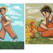 Meu projeto do curso: Design de personagens para animação com Photoshop. Animação, Design de personagens, e Animação de personagens projeto de Ana Letícia Silva - 22.05.2023
