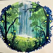 Mi proyecto del curso: Pintura de paisajes atmosféricos con gouache. Traditional illustration, Painting, and Gouache Painting project by Christel - 05.23.2023